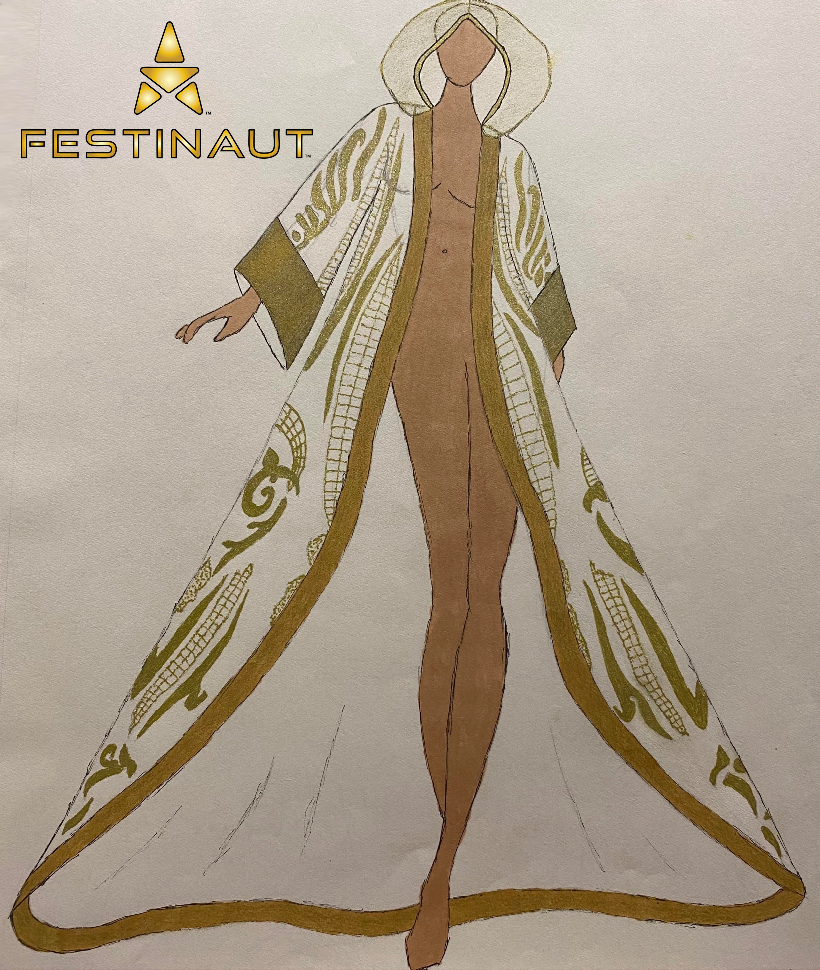 Festival Weddings- Allison and Steph EDC Wedding Kimono cloak by Festinaut 15- sketch _IMG_1509